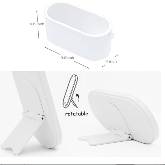 2025 Makeup Case with Mirror, Portable Cosmetics Box with LED Lighted Mirror - Picture 7 of 9